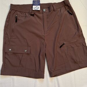 GRADUAL Workout Shorts Mens XXXL Running Exercise Lightweight Athletic NEW Brown